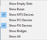 HW Display Options